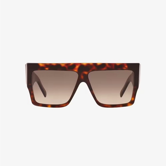 CELINE Square Tinted Tortoise Sunglasses - Picture 10 of 13